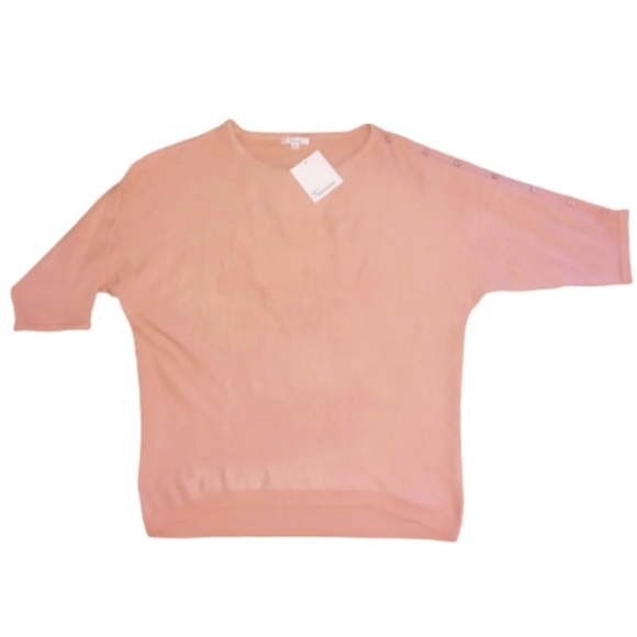 NWT 89th & Madison Mohave Pink Sweater with Button Detail Women's size XL - Picture 1 of 11